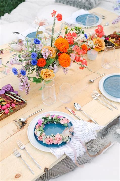 Bright Wildflower Bridal Shower With Crate And Barrel Bachelorette