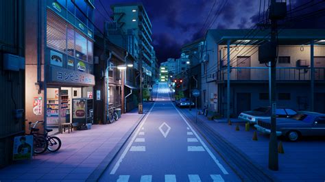 Anime Street Night Wallpapers Top Free Anime Street Night Backgrounds