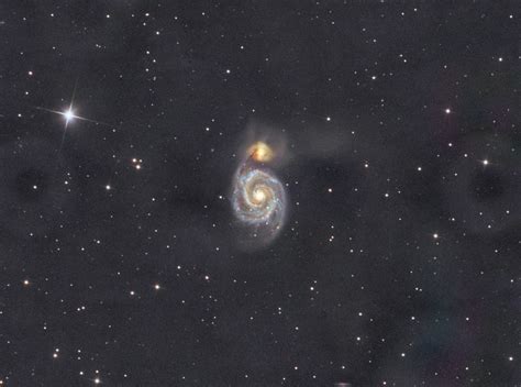 The Whirlpool Galaxy M51 Rastrophotography
