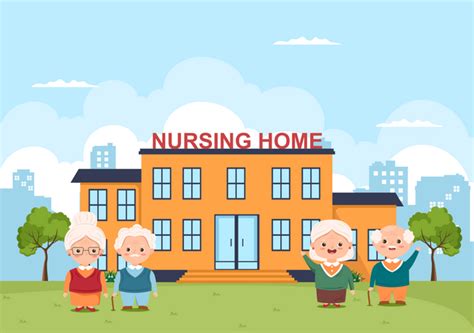 Best Nursing Home Building Illustration Download In Png And Vector Format