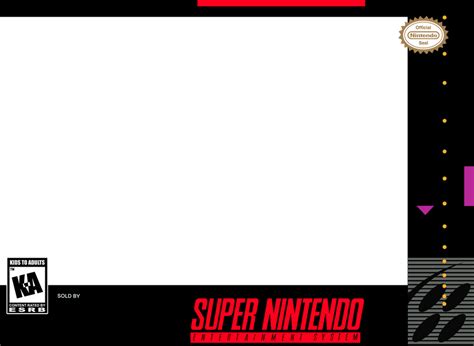 Snes Boxart Template By Earthboundfan235 On Deviantart