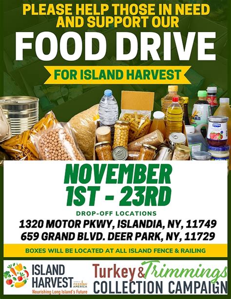 All Island Fence And Railing Is Collecting Food And Donations For Island
