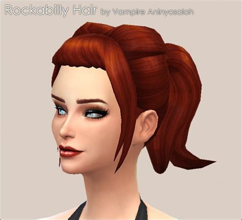 Mod The Sims Rockabilly Hair New Mesh By Vampireaninyosaloh • Sims