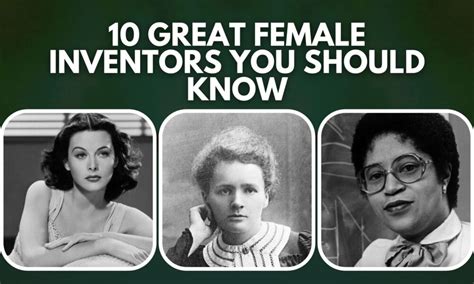 Great Female Inventors You Should Know