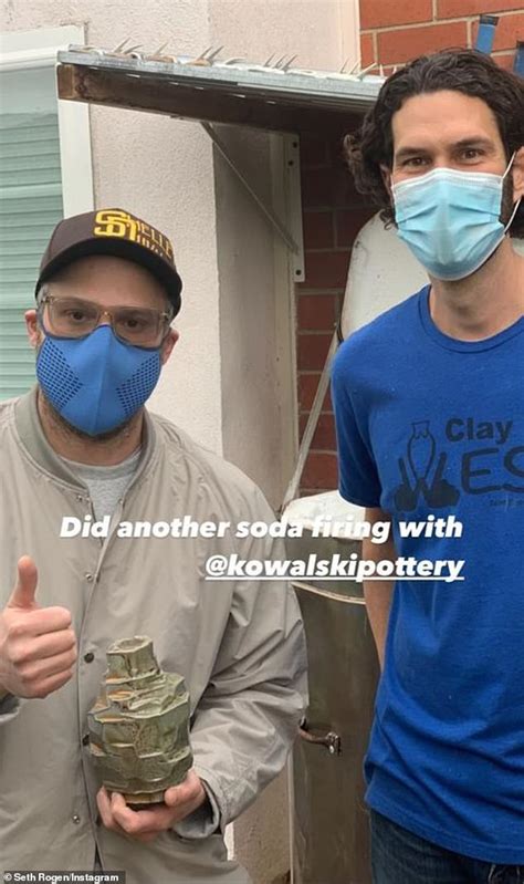 Dear earthquake twitter, are seth rogen's vases okay? Seth Rogen shows off his new soda-fired vases after ...