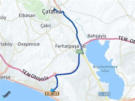 İstanbul Büyükçekmece Kumburgaz Çatalca İstanbul Arası Kaç Km Yol Tarifi