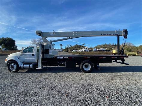 Ford F750 Crane Truck With An 18 Ton National Equipmap