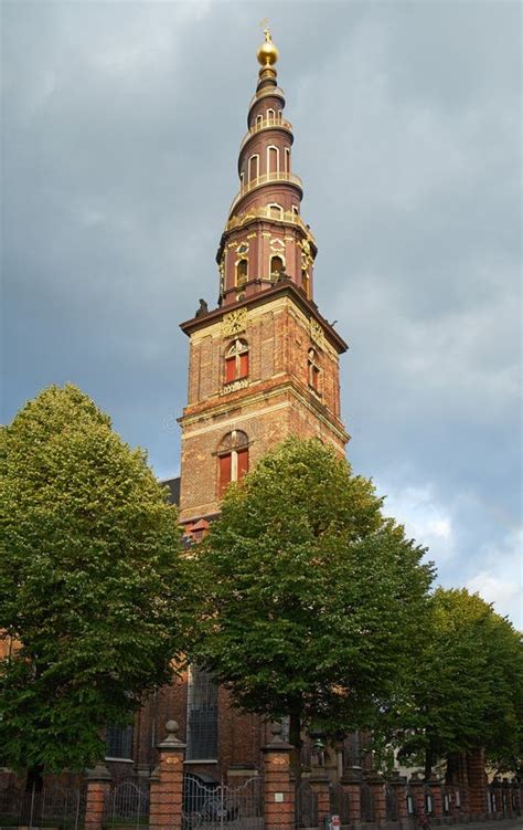 Church Of Our Saviour In Copenhagen Stock Image Image Of Tower