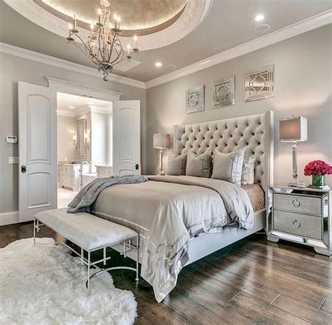 Luxury Grey Master Suite Decor Cozy Master Bedroom White Bed