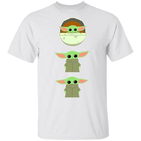 Baby Yoda Merch The Mandalorian The Child Poses T Shirt White Tipatee