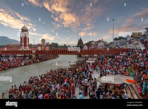Har Ki Pauri Is A Famous Ghat On The Banks Of The Ganges In Haridwar