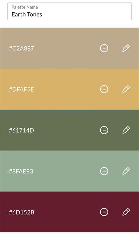 20 Earth Tone Color Palette For Home