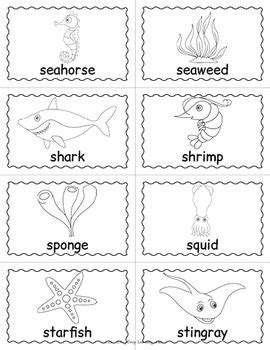 Ocean Animals BINGO - Ocean Animals Game by Drag Drop Learning