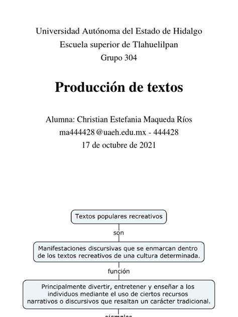 Textos Populares Recreativos Pdf Poesía Las Artes