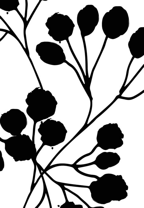 New users enjoy 60% off. Botanical Silhouette Art Printable • Floral Decor • Little ...