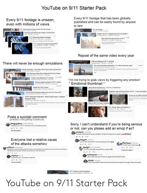 Youtube On 911 Starter Pack Every 911 Footage That Has Been Globally