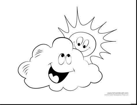 Cloudy Day Coloring Pages Coloring Home