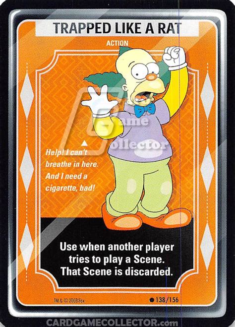Trapped Like A Rat The Simpsons Tcg