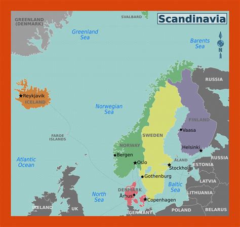 Regions Map Of Scandinavia Maps Of Baltic And Scandinavia Maps Of