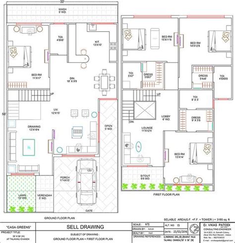 Casa Green 20x40 House Plans 2bhk House Plan Duplex House Plans