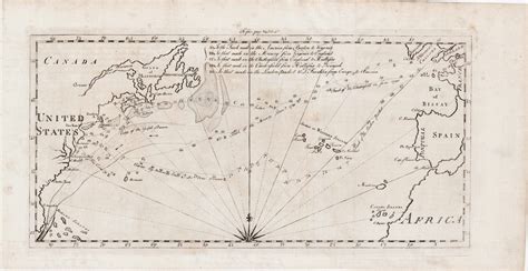 An 18th Century Gulf Stream Chart With A Ben Franklin Connection