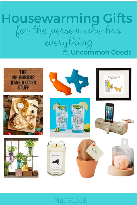Regardless of your budget, these thoughtful housewarming gifts will help a new house or apartment become a home. Housewarming Gifts for the Person Who Has Everything ...