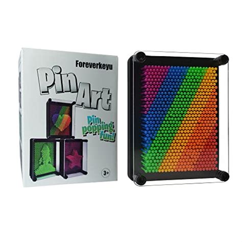 Foreverkeyu 3d Pin Art Toy 5375in Rainbow Pin Art Sensory Fidget