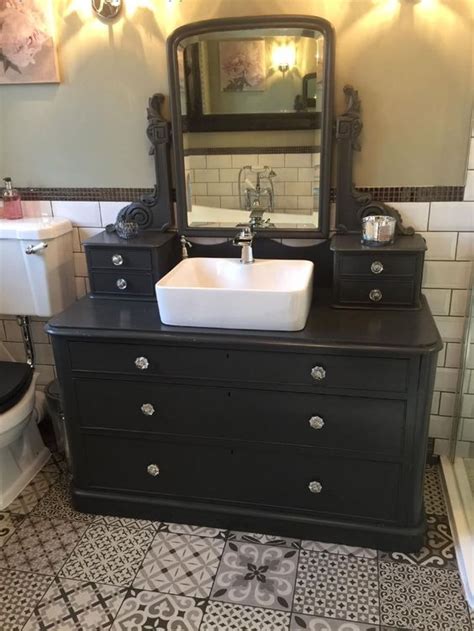 It not only keeps your bathrooms sanitary, but also prolongs the durability of your vanity since the chemicals you use in the bathroom can permeate the surface of your vanity. 25 Unique Bathroom Vanities Made From Furniture - Life on ...