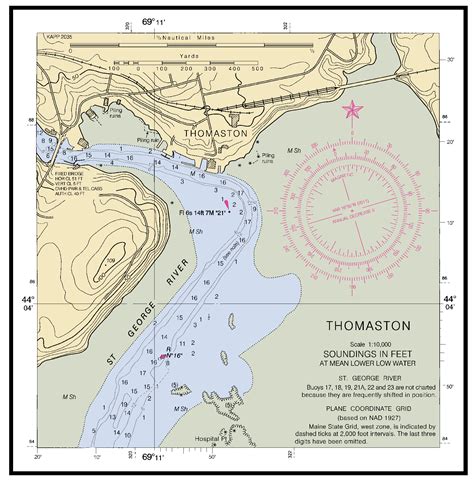 Thomaston Inset Nautical Chart ΝΟΑΑ Charts Maps