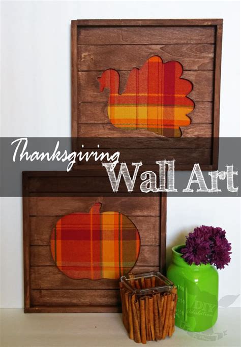 Thanksgiving buy wall art from bridgeman images. Plaid Thanksgiving Pallet Wall Art - DIY Adulation
