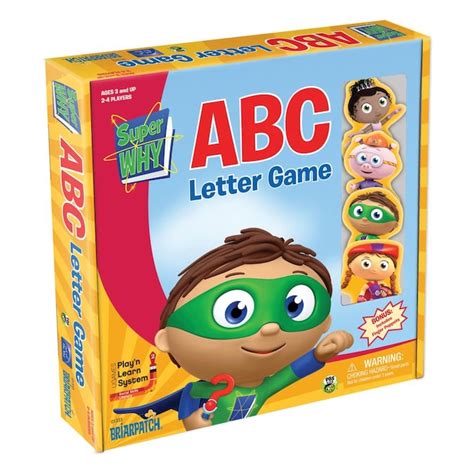 Briarpatch Super Why Abc Letter Game Backgammon In The Board Games