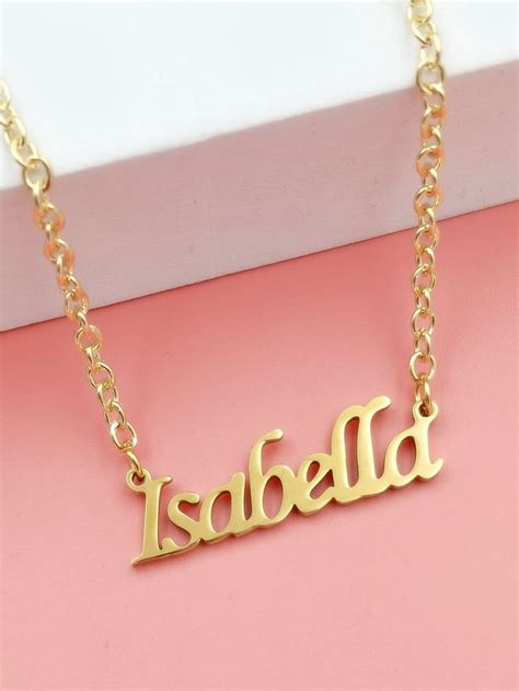 Isabella Name Pendant Necklace In 2022 Embellished Jewelry Pendant