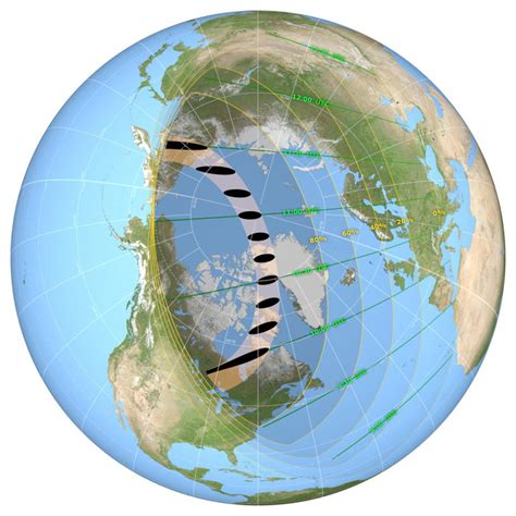 The sun was 94% covered in a moderate annular eclipse, lasting 3 minutes and 51 seconds and covering a very broad path, 527 km wide at maximum. Solar Eclipse: Exactly What You'll See From The U.K. And ...