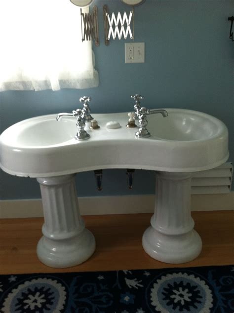 Famous Double Pedestal Sink Bathroom Ideas Curved Island Kitchen