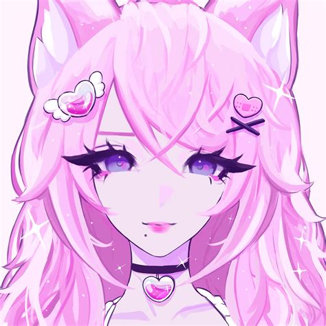 Download Pink Cat Girl Pfp Picture
