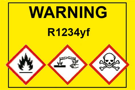 Airconditioning Refrigerant R1234yf Danger Warning