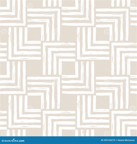 Contemporary Seamless Pattern With Abstract Line In Nude Colors Stock Vector Illustration Of