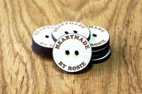 Personalized Buttons Custom Buttons Wooden Buttons Engraved Etsy