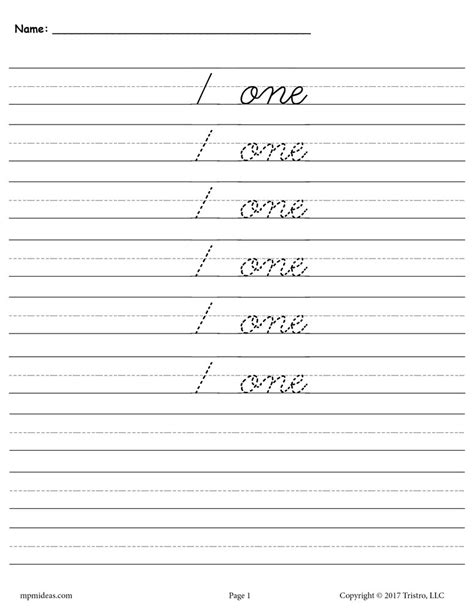 Practice your penmanship with these handwriting worksheets benefits of handwriting practice include increased brain activation and improved performance across all academic subjects. FREE Cursive Handwriting & Number Tracing Worksheets 1-20 ...