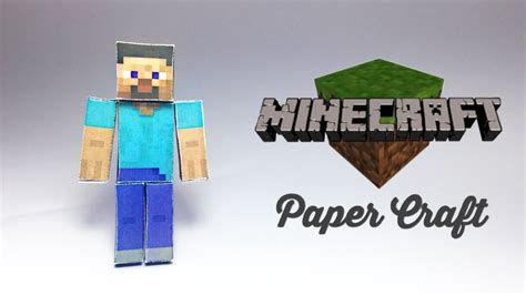 How To Make A Paper Steve Minecraft Papercraft Easy To Papercraft