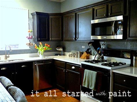 Are you considering to paint your kitchen cabinets? painting builder-grade oak cabinets: what I did - It All Started With Paint