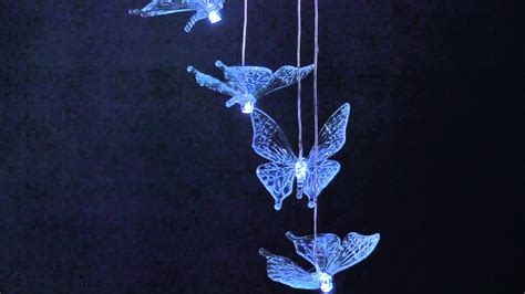 Flying Butterfly Solar Mobiles With Bright Ledsplow And Hearth Youtube
