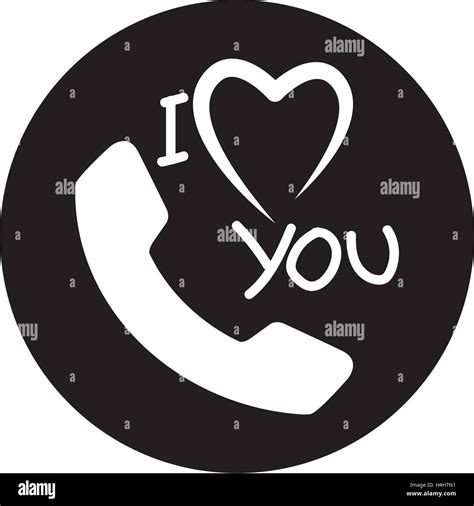 I Love You Phone Icon Eps 8 Supported Stock Vector Image And Art Alamy
