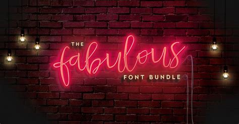 The Fabulous Font Bundle Font Bundles