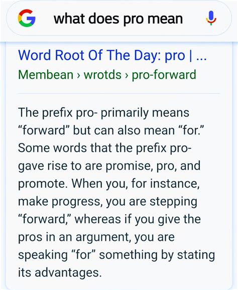 Da Meaning Of Da Word Pro Words Some Words Prefixes