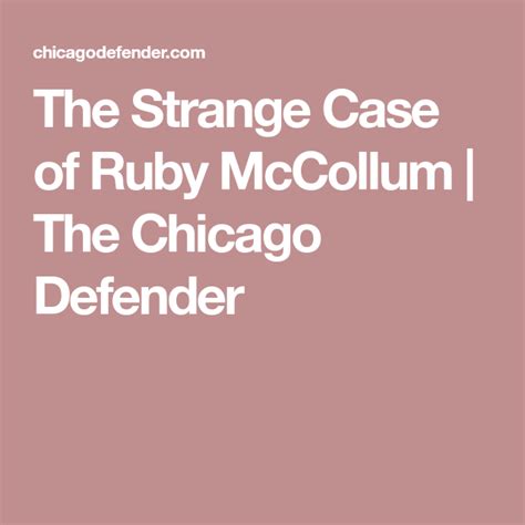 The Strange Case Of Ruby Mccollum Strange Ruby Black Is Beautiful