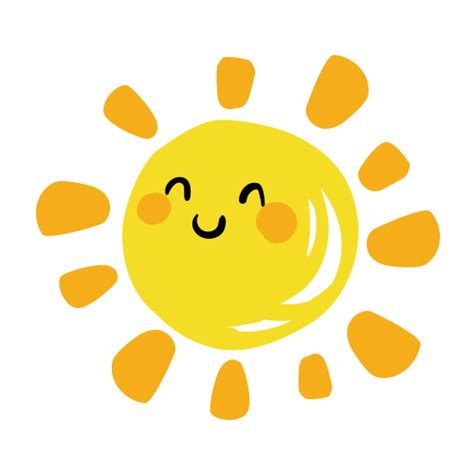 Cartoon Sunlight Cartoon Sun Smiley Png Download 500