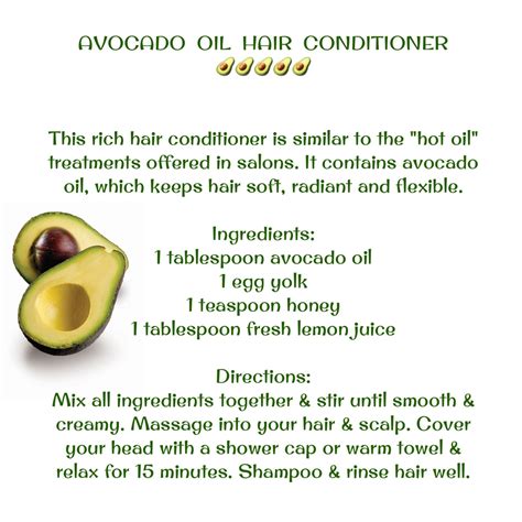 Avocado Oil Hair Conditioner Avocado Oil Hair Hot Oil Treatment