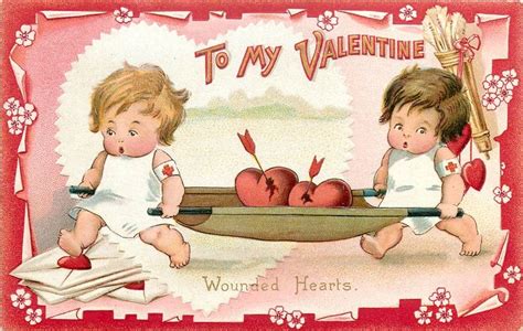 Wounded Hearts My Funny Valentine Valentine Images Vintage Valentine