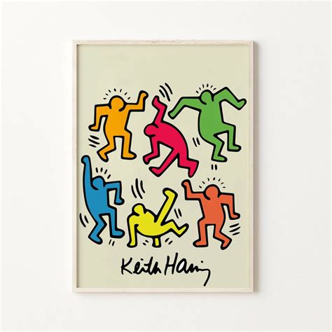 Keith Haring Print Keith Haring Exhibition Poster Wall Art Street Art Pop Art Ebay